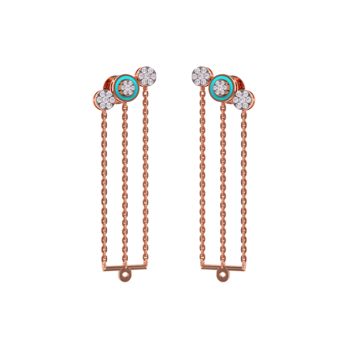 Dainty Danglers Round Cocktail Earrings