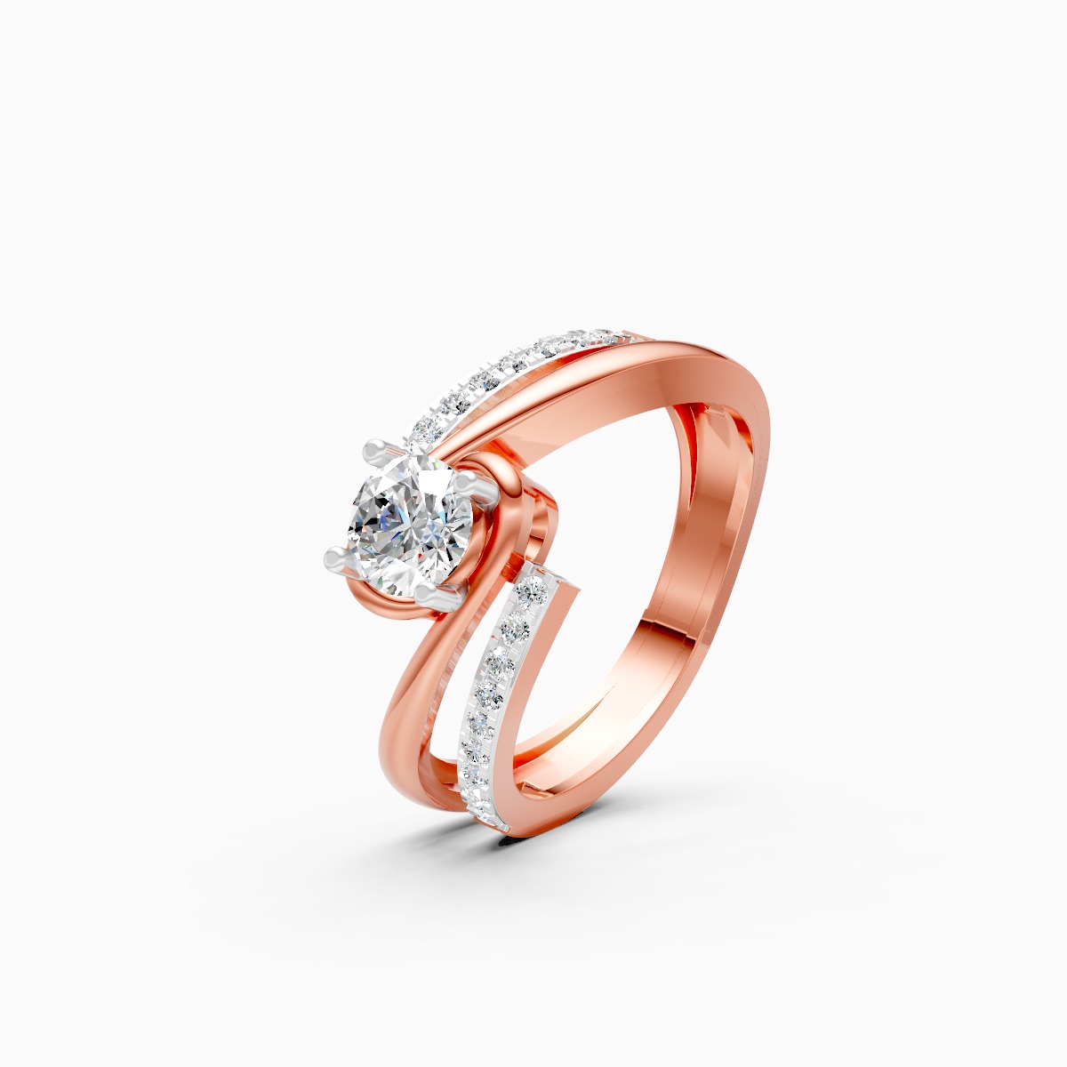 Twilight Twist Lab Grown Diamond Ring