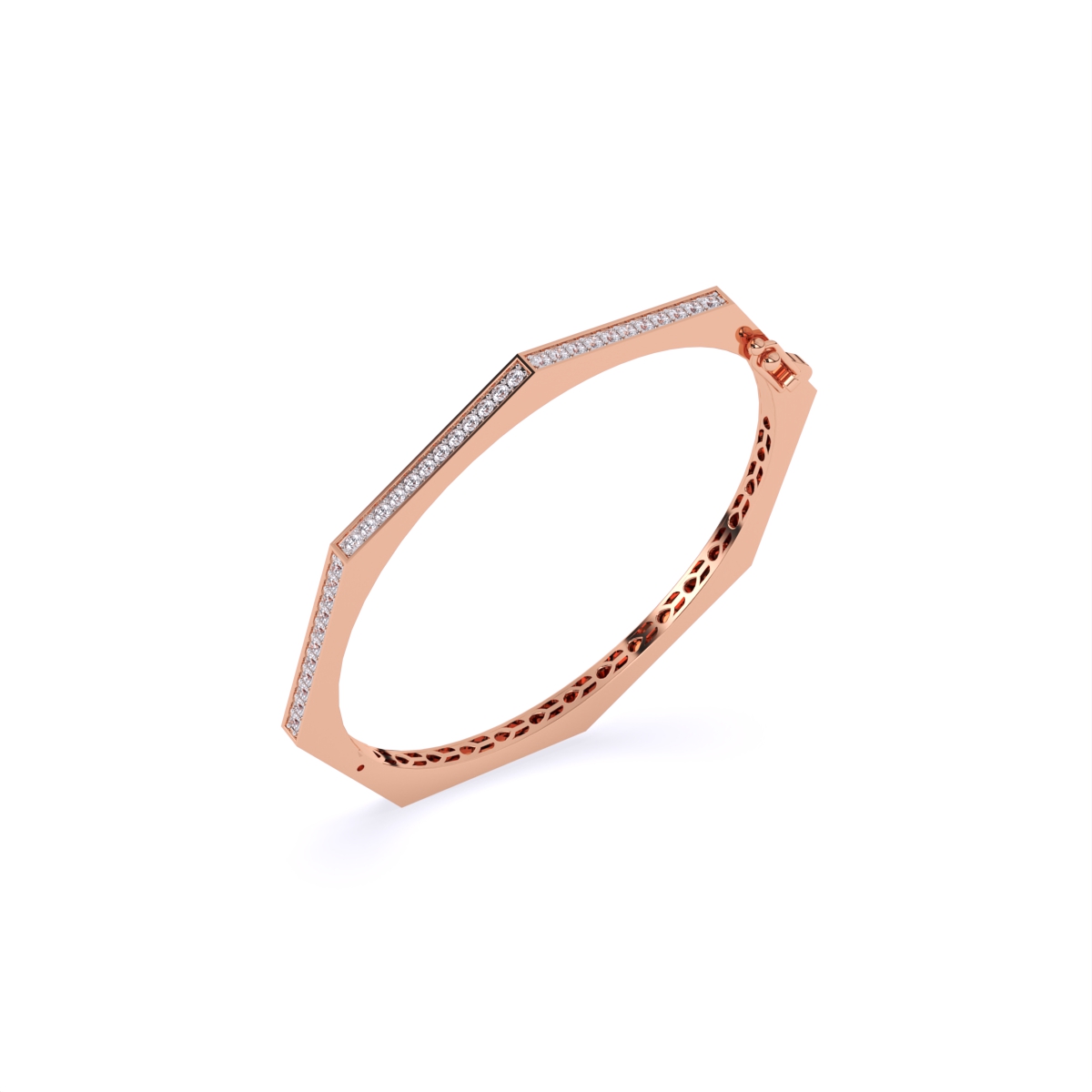 Designer Octagon Shape Diamond Bracelet